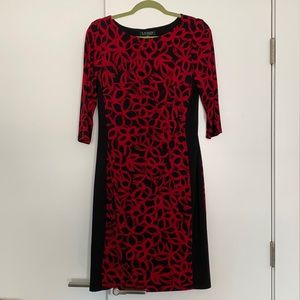 Lauren Ralph Lauren quarter sleeve bodycon dress